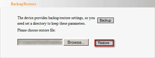 Restore Backup File